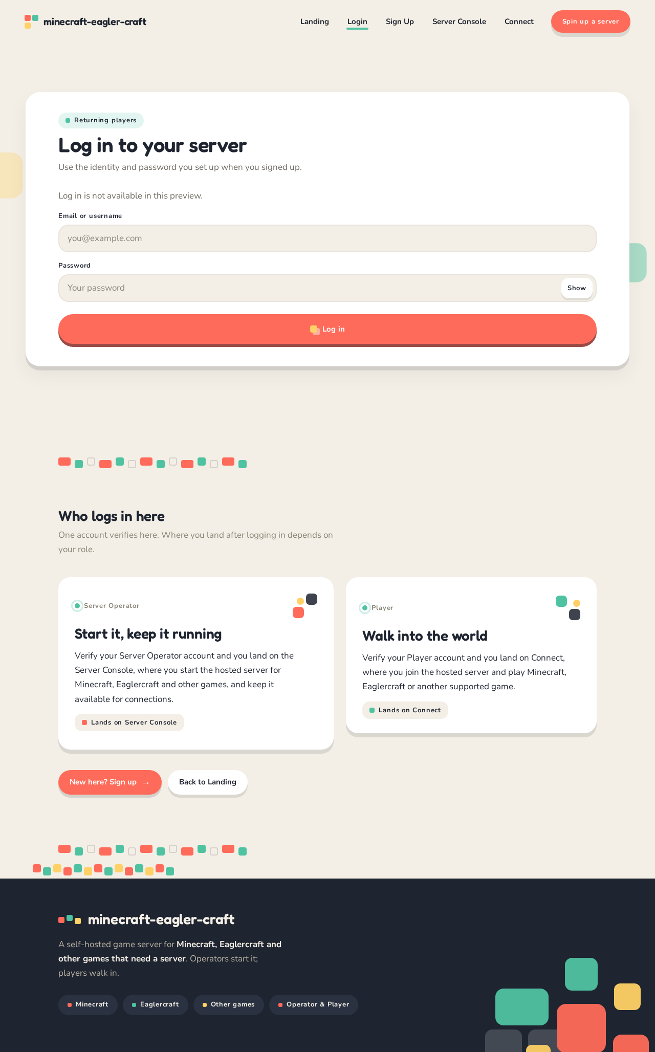 Login design preview