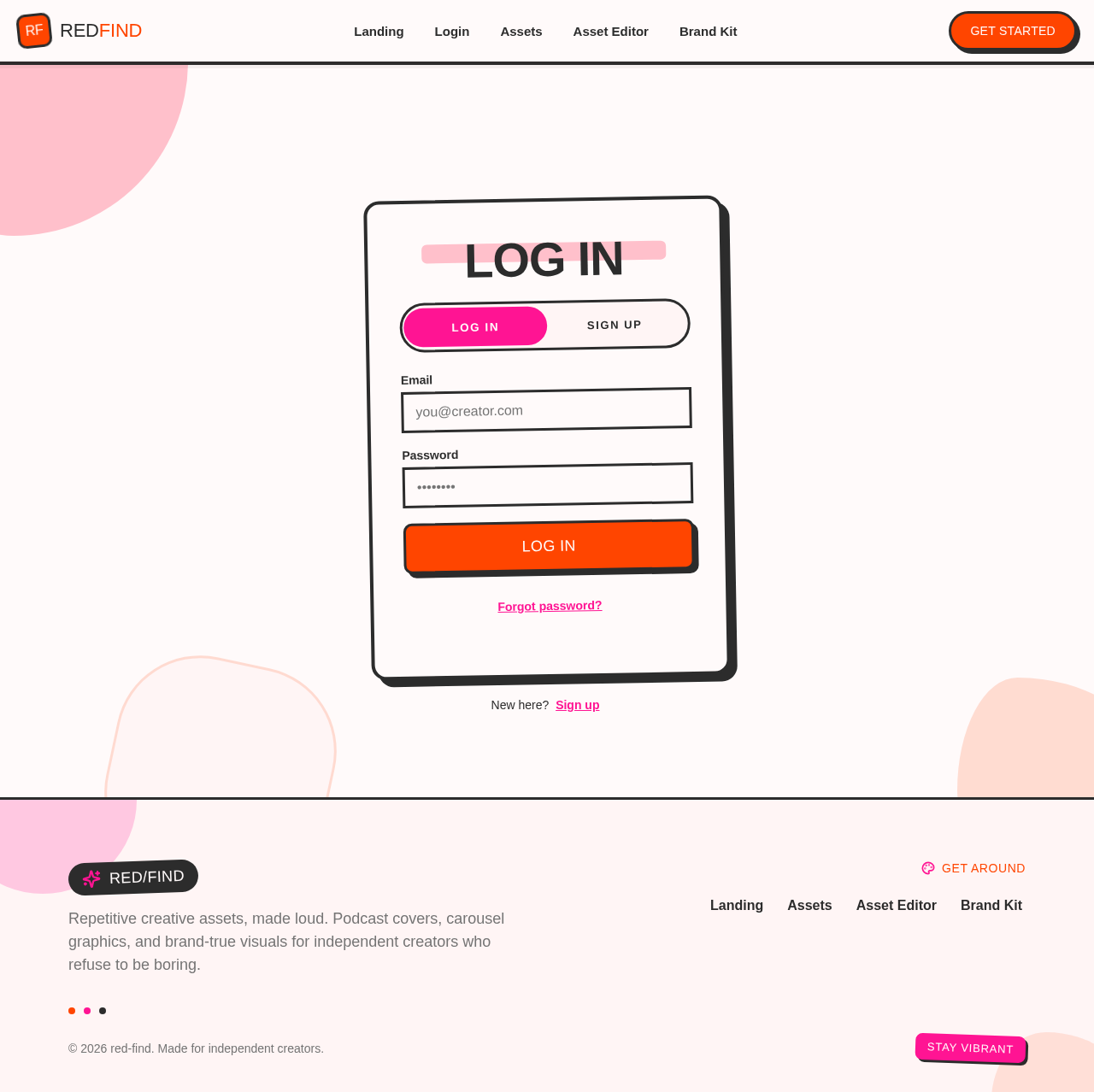 Login design preview
