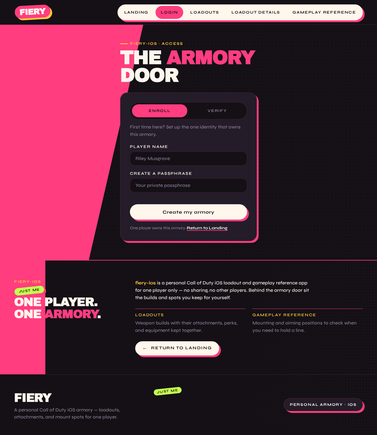 Login design preview