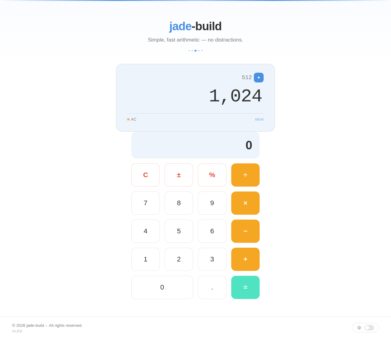 Calculator design preview