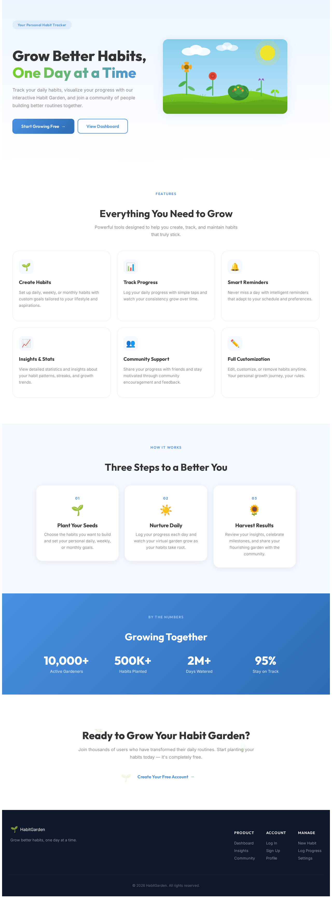 Landing design preview