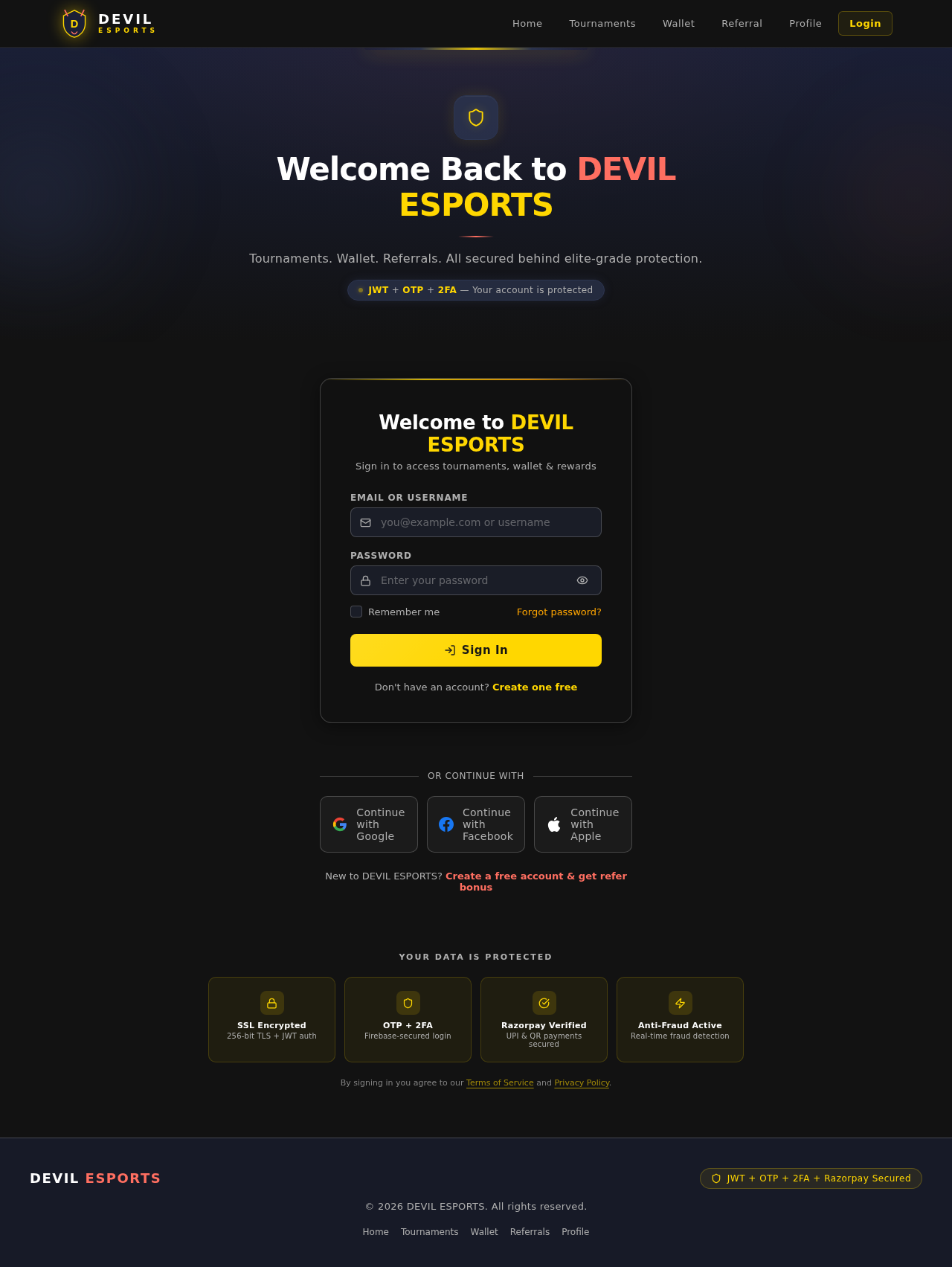 Login design preview