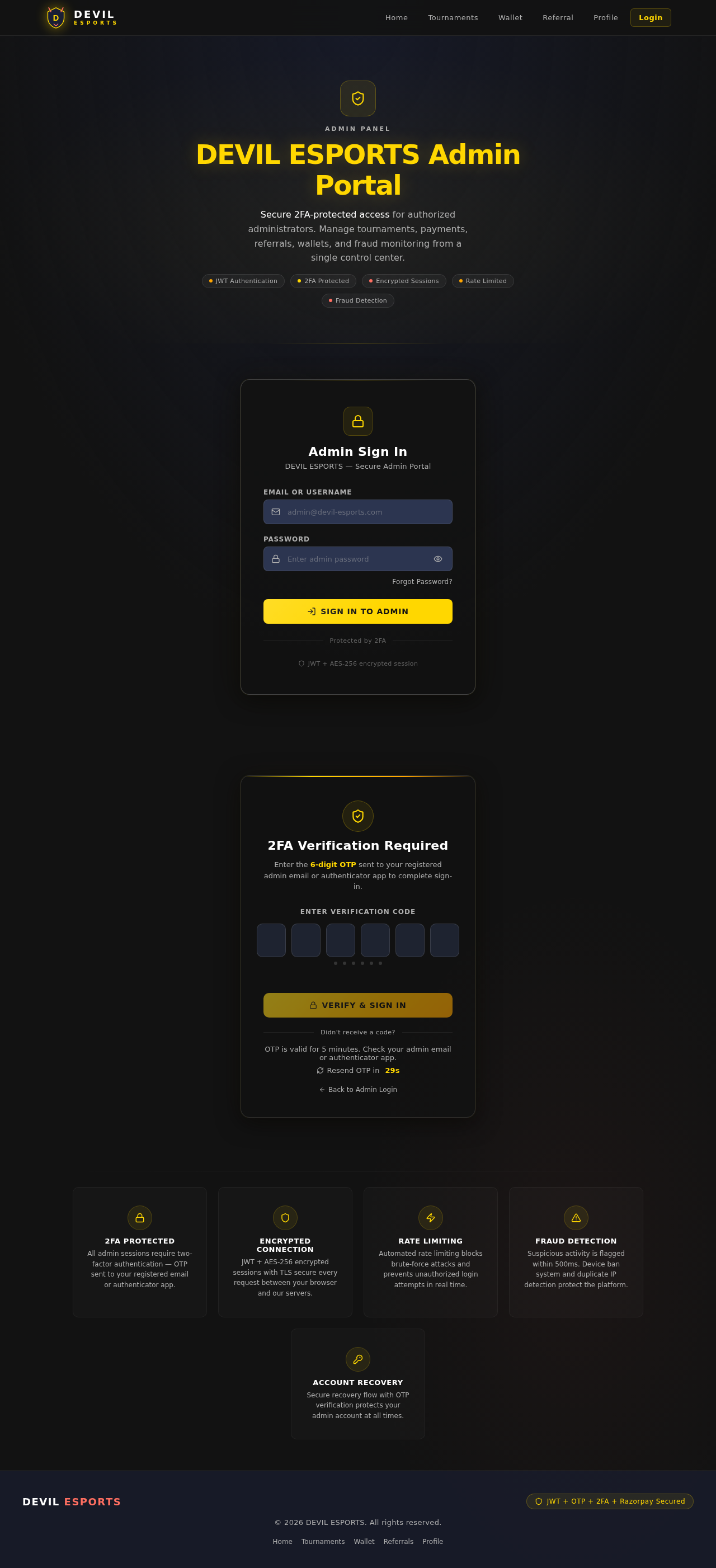 Admin Login design preview