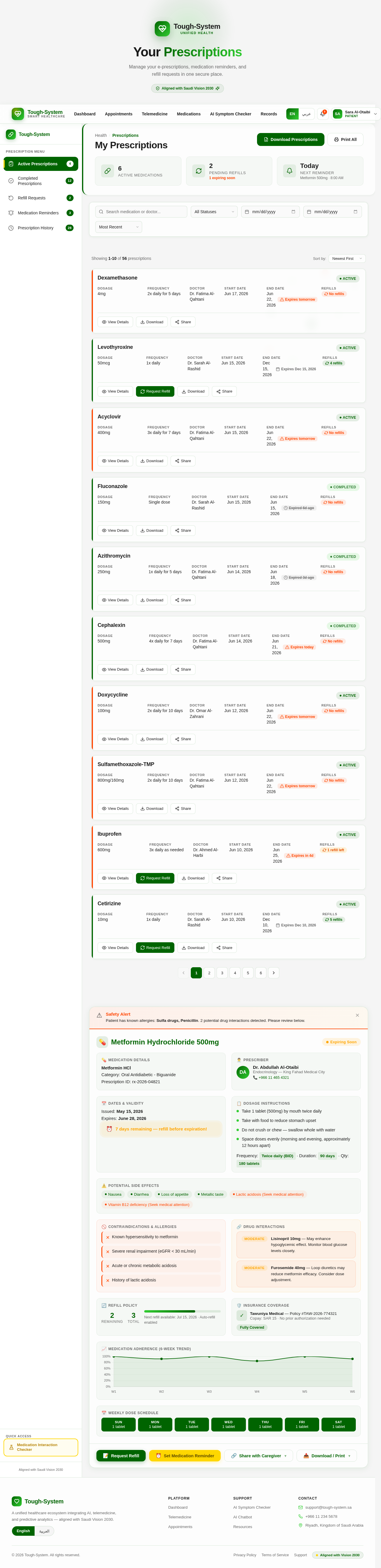 Prescriptions design preview