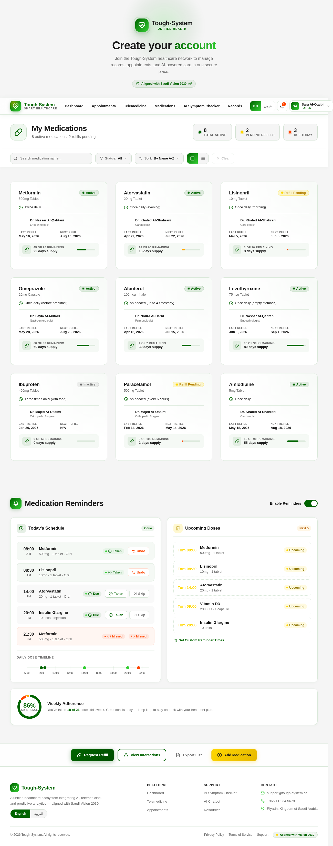 Medications design preview