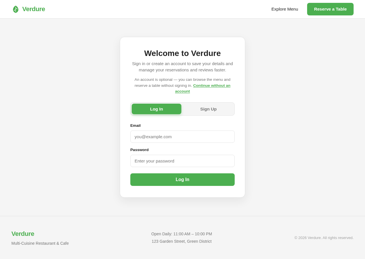 Authentication design preview
