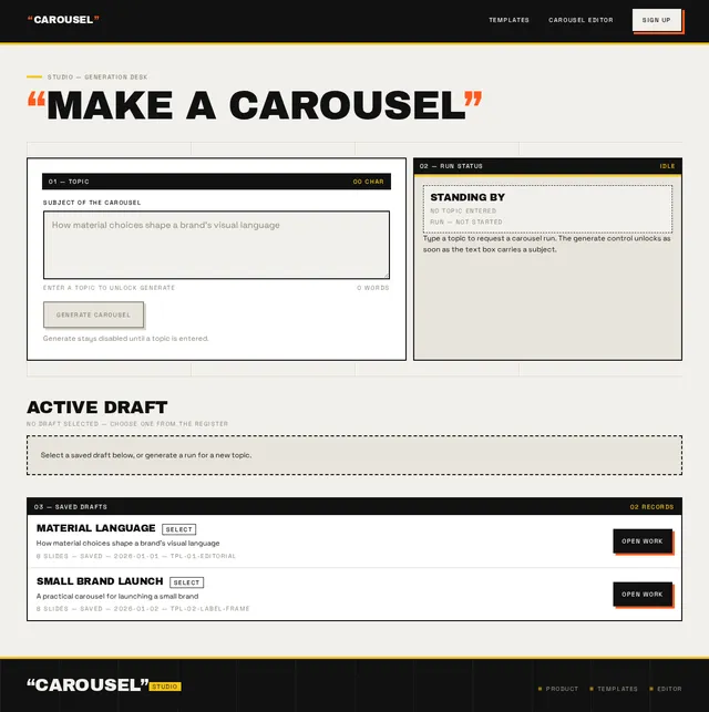 Create Carousel