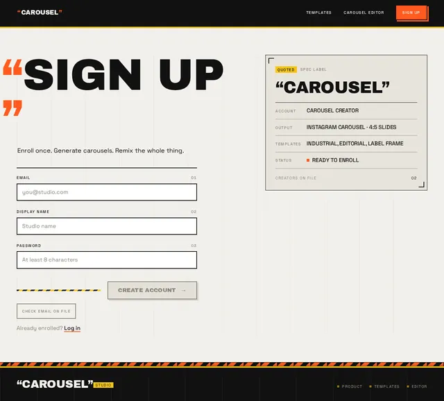 Sign Up