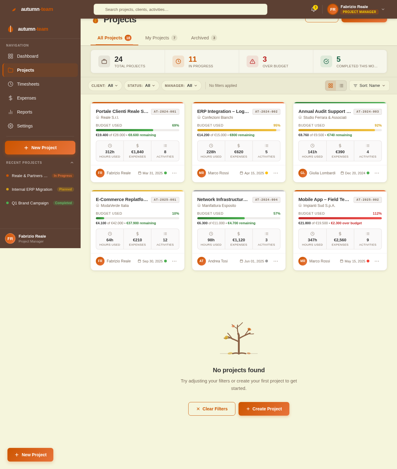 Projects design preview