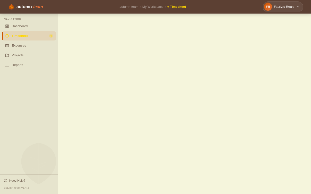 Timesheet design preview