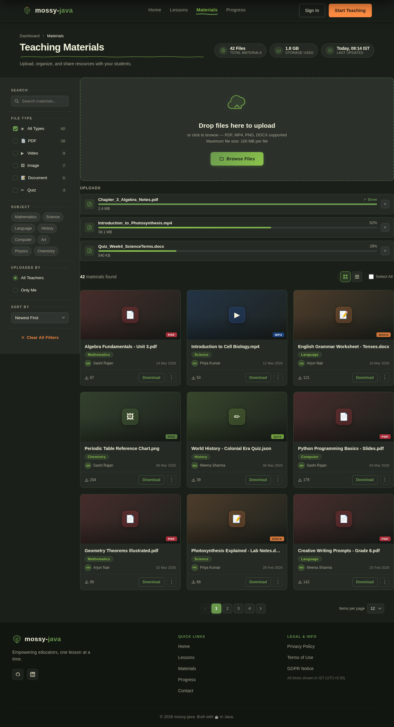 Materials design preview