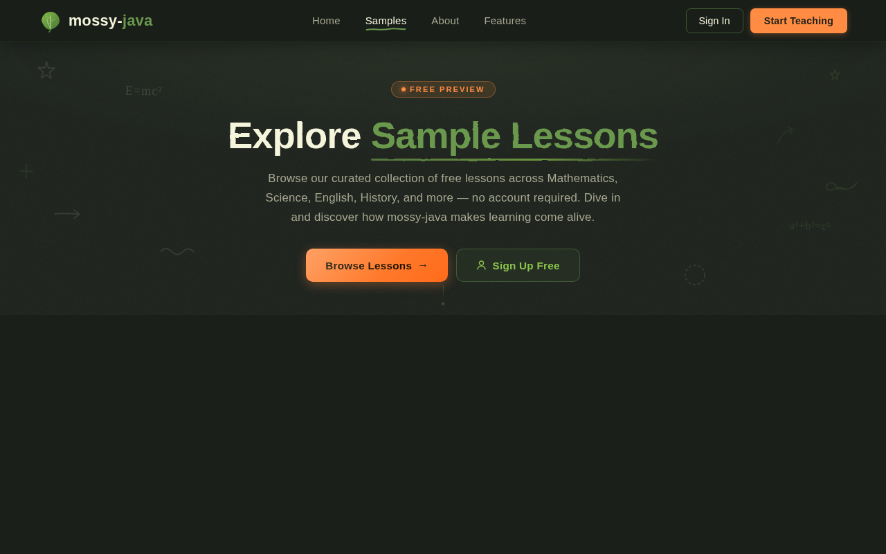 Samples design preview