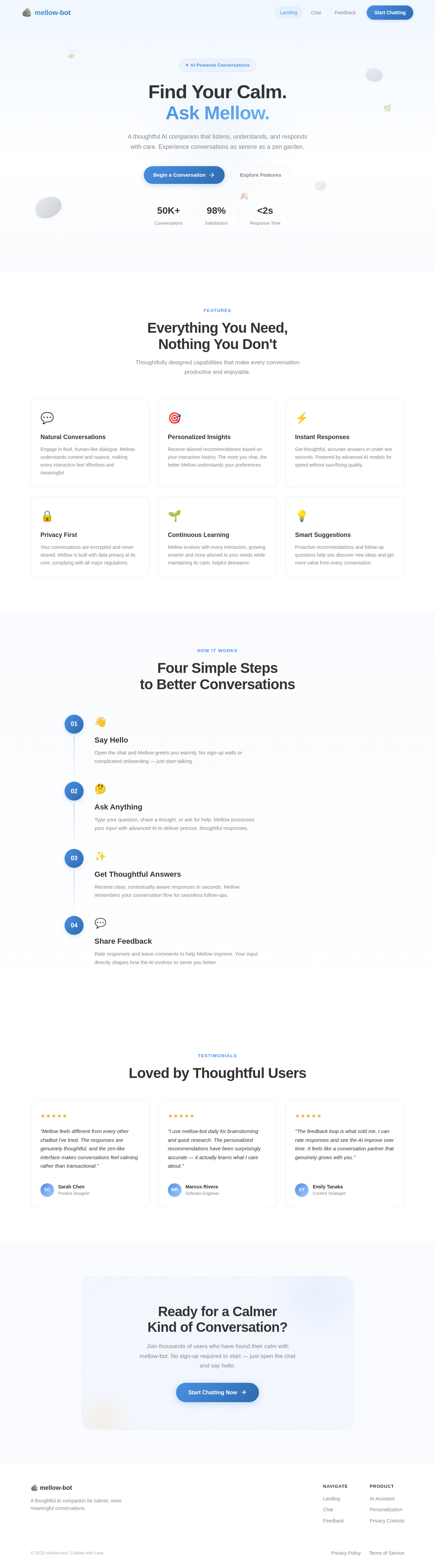 Landing design preview