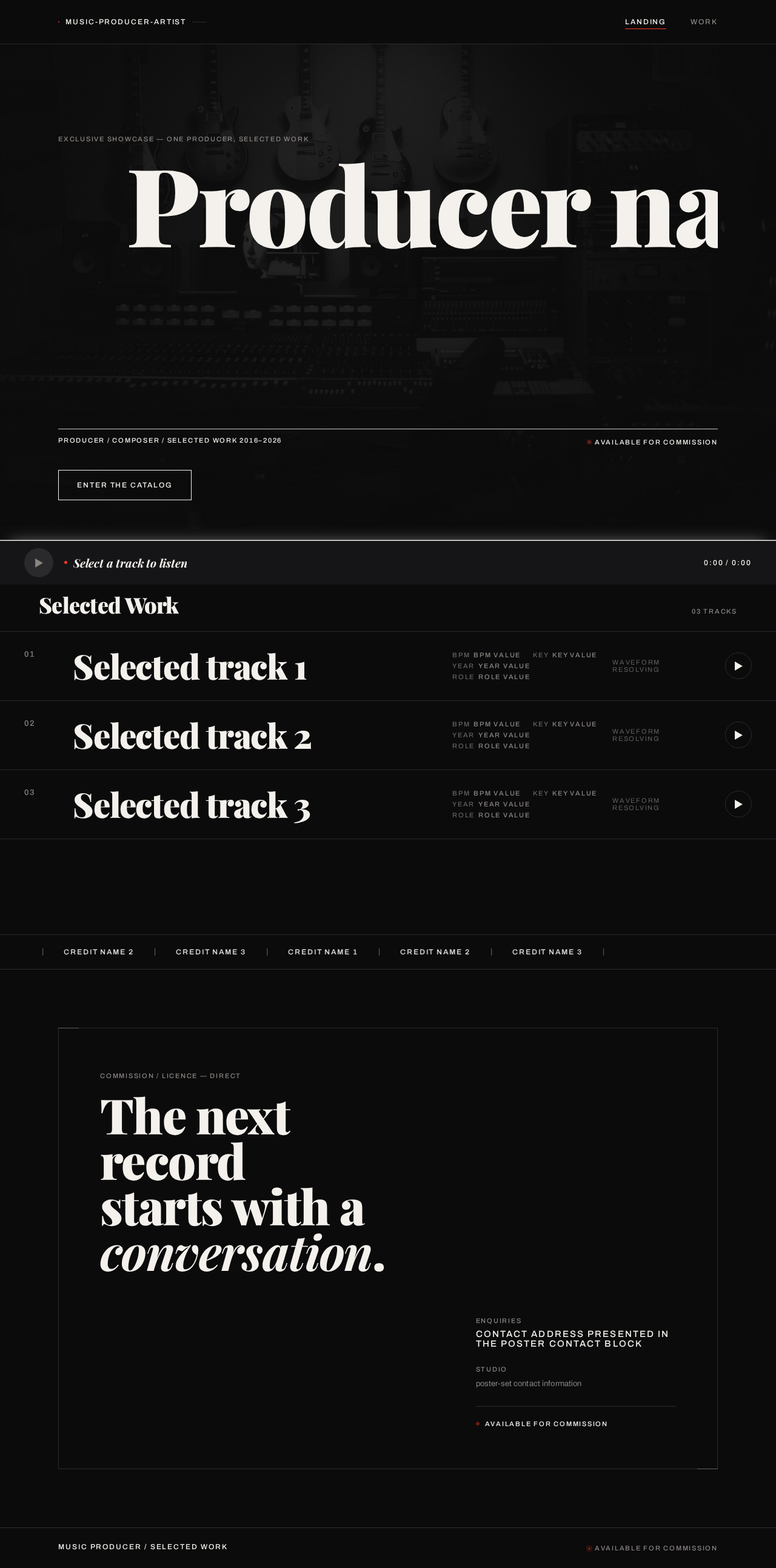 Landing design preview