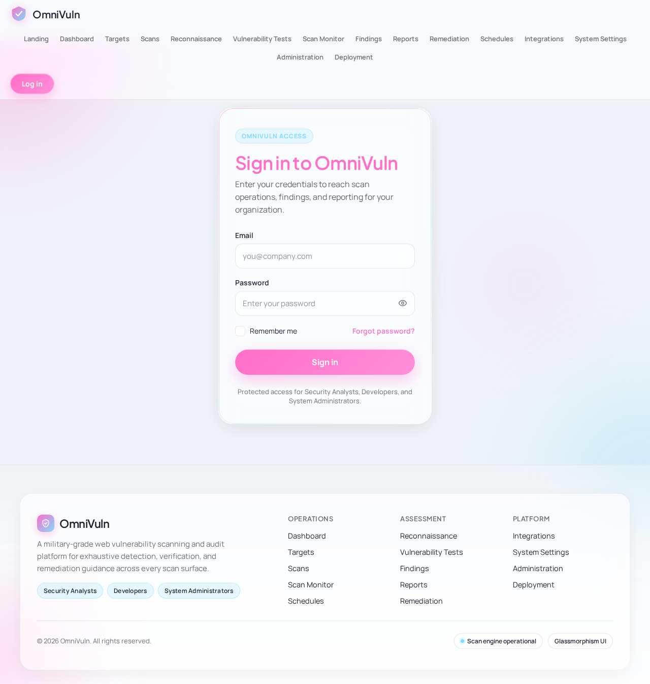 Login design preview