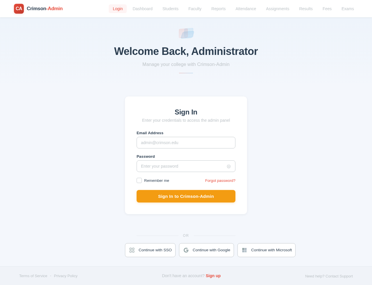 Login design preview