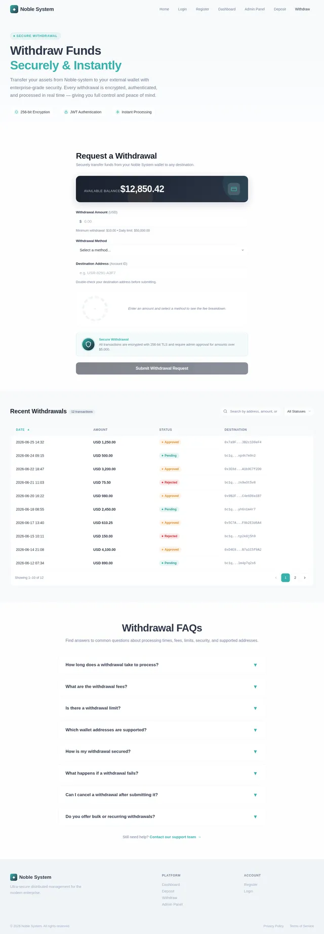 Withdraw