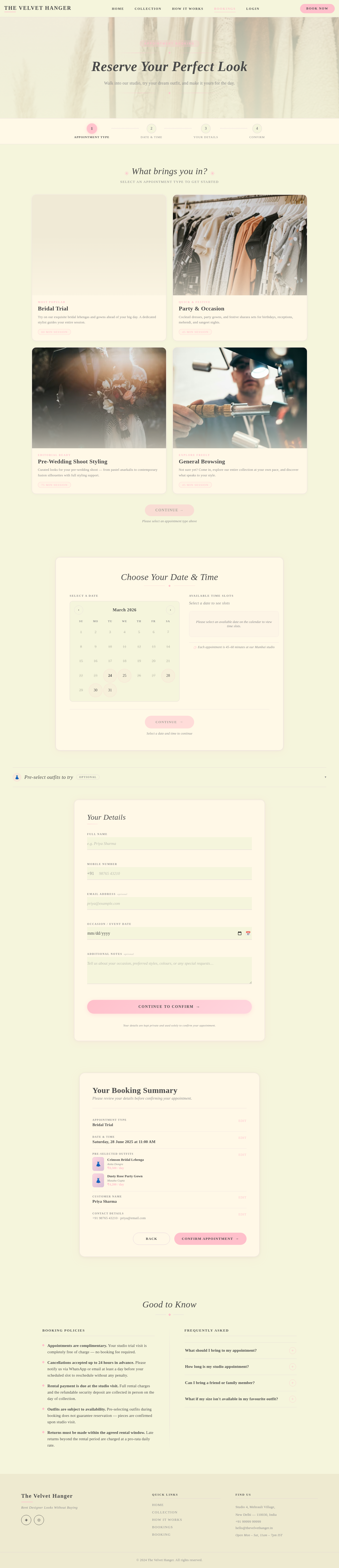 Bookings design preview
