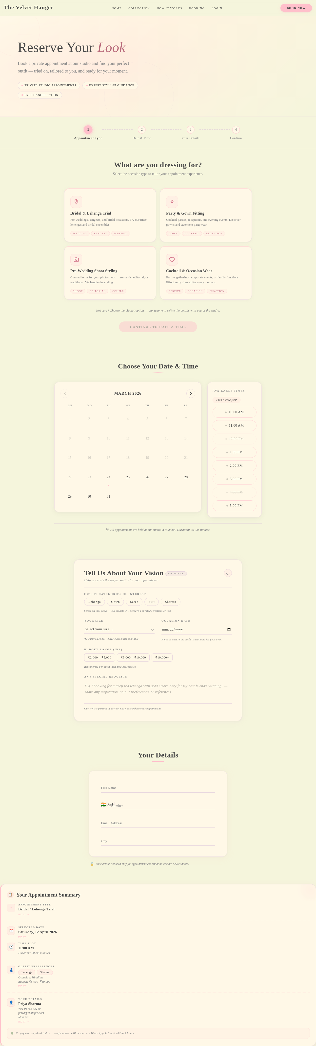 Booking design preview