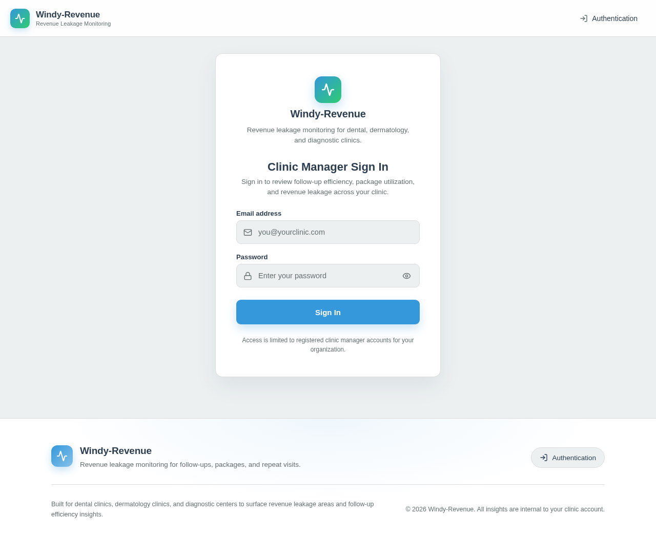 Authentication design preview