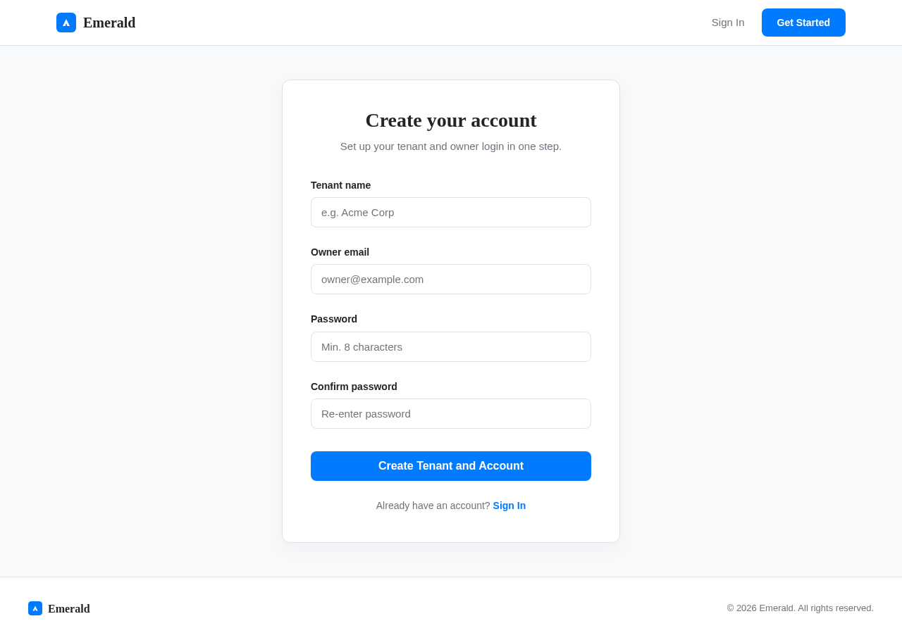 Signup design preview
