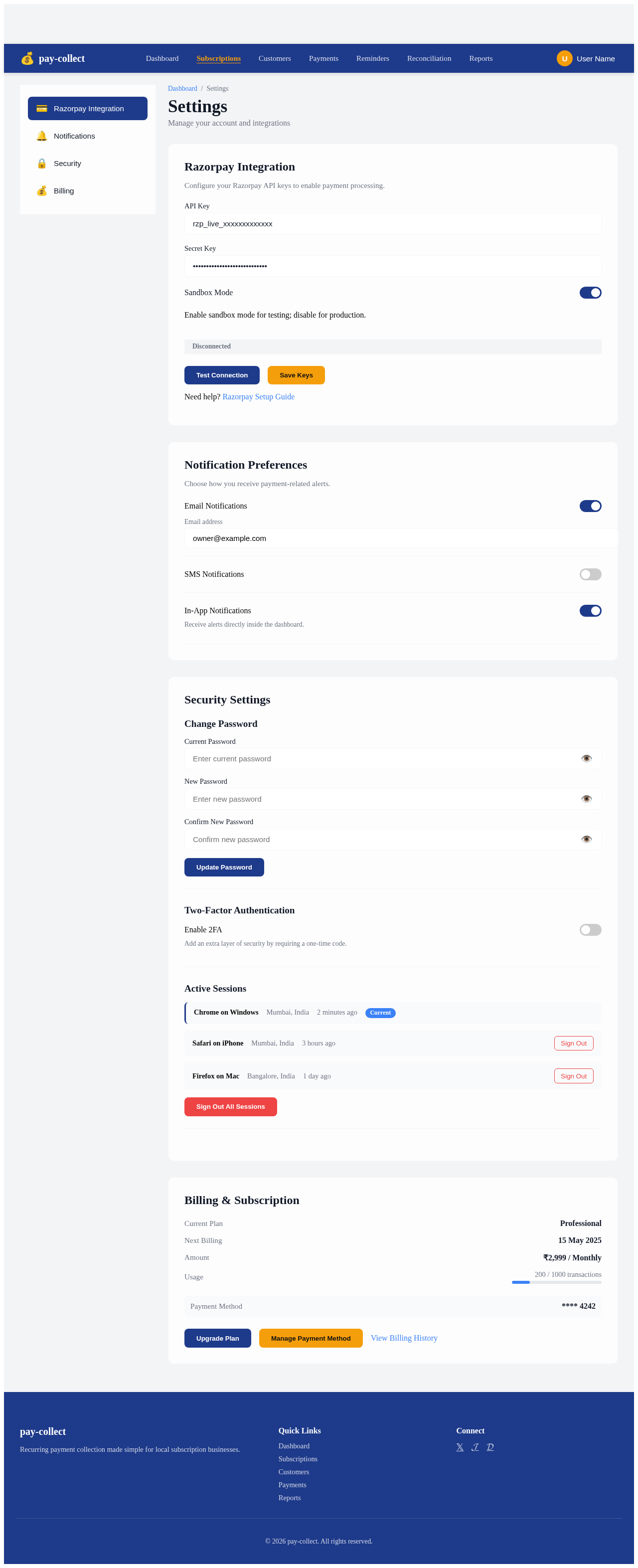 Settings design preview