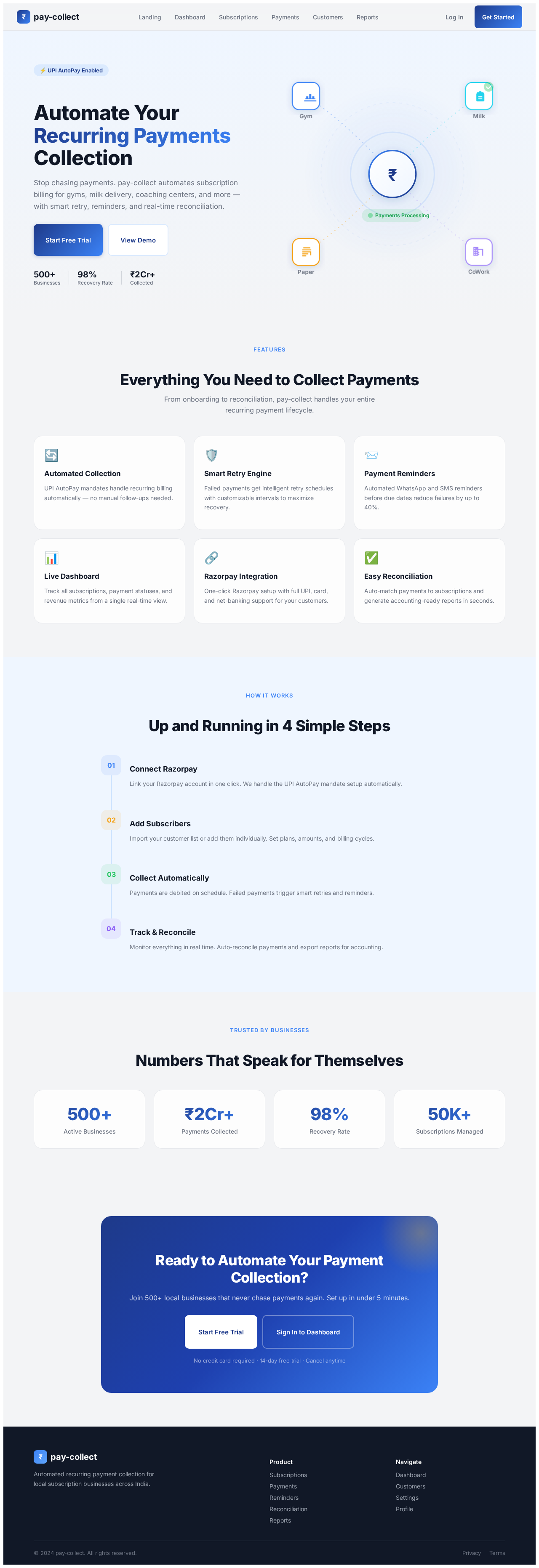 Landing design preview