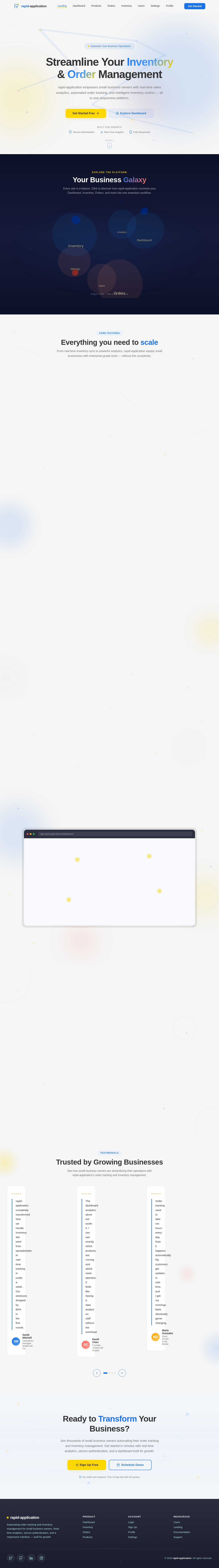 Landing design preview