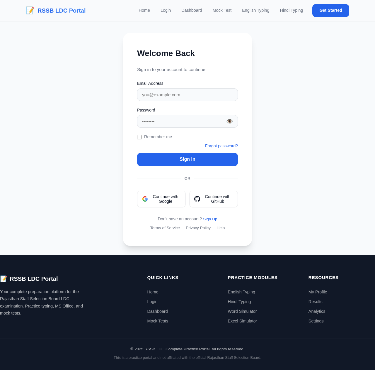 Login design preview