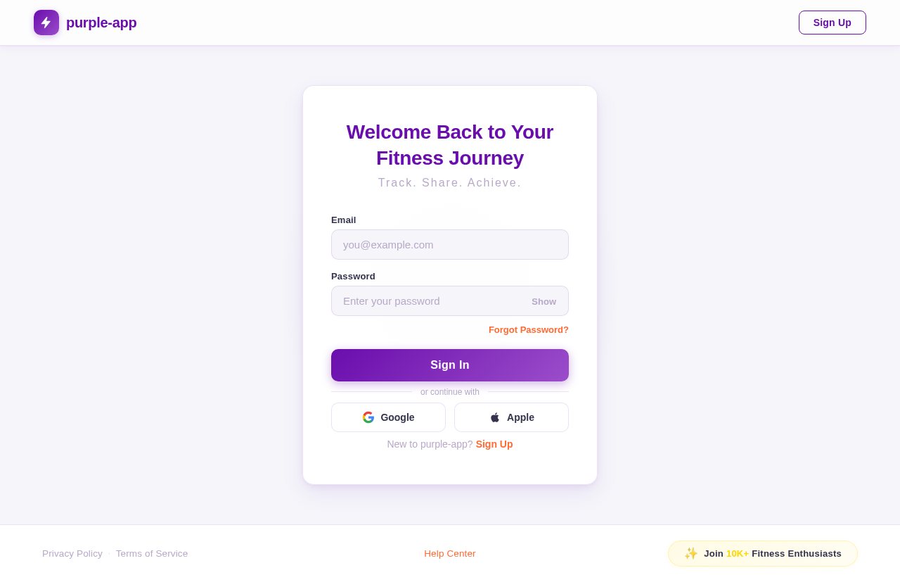 Login design preview