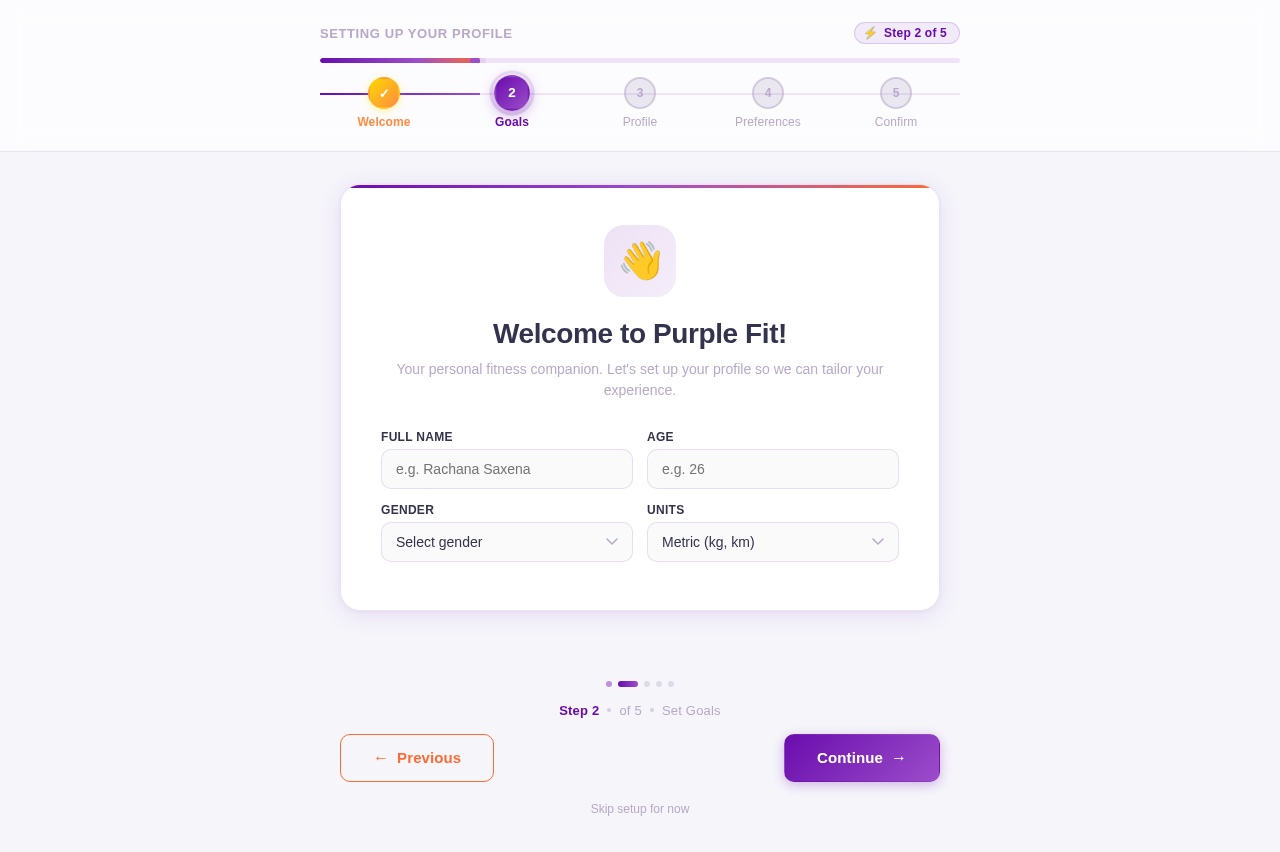 Onboarding design preview
