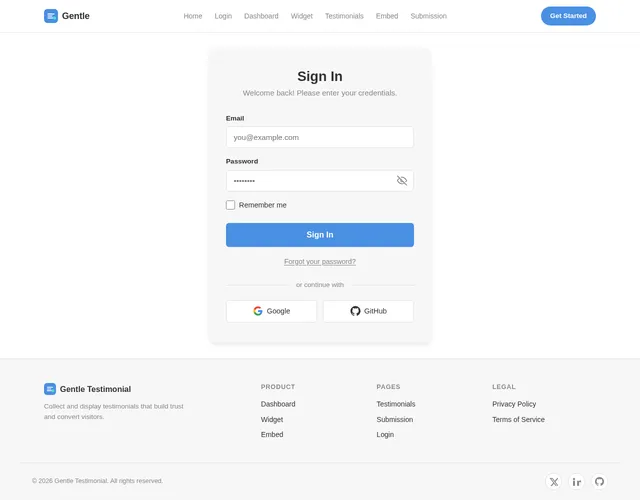 Login