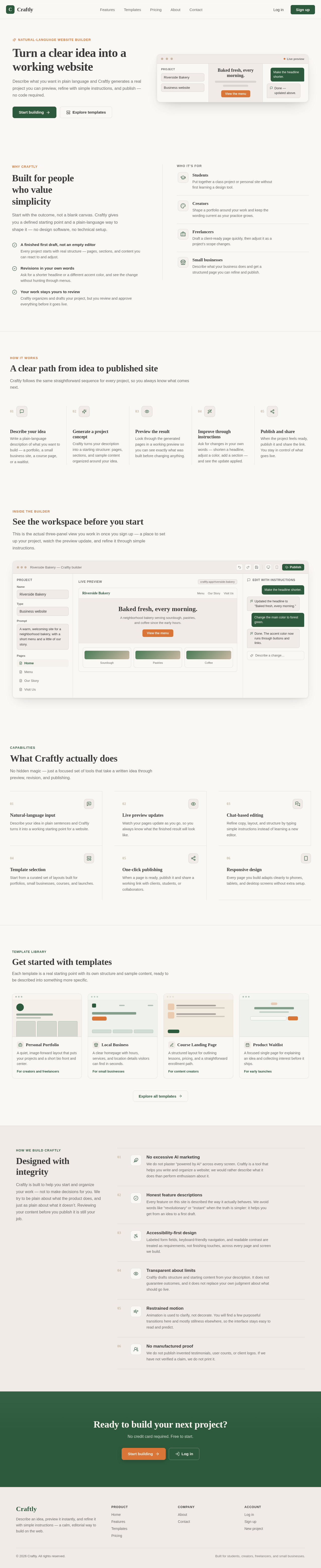 Home page design preview