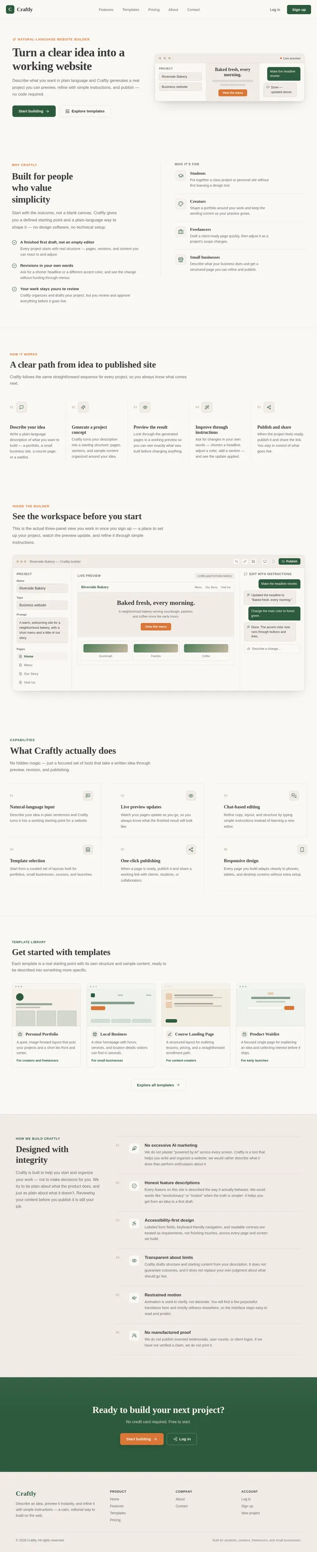 Home page