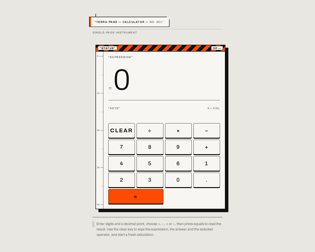 Calculator design preview