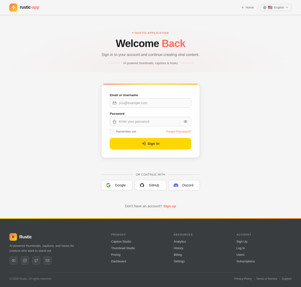 Login design preview