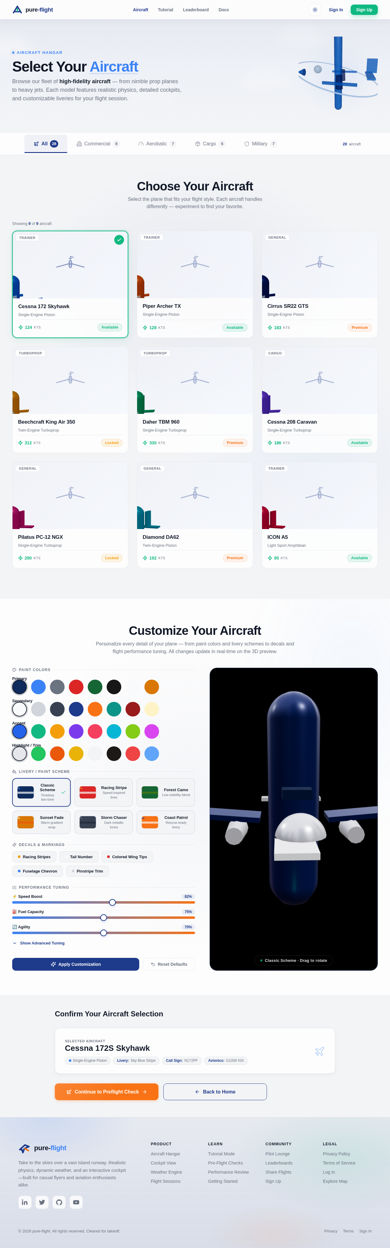 AircraftSelect design preview