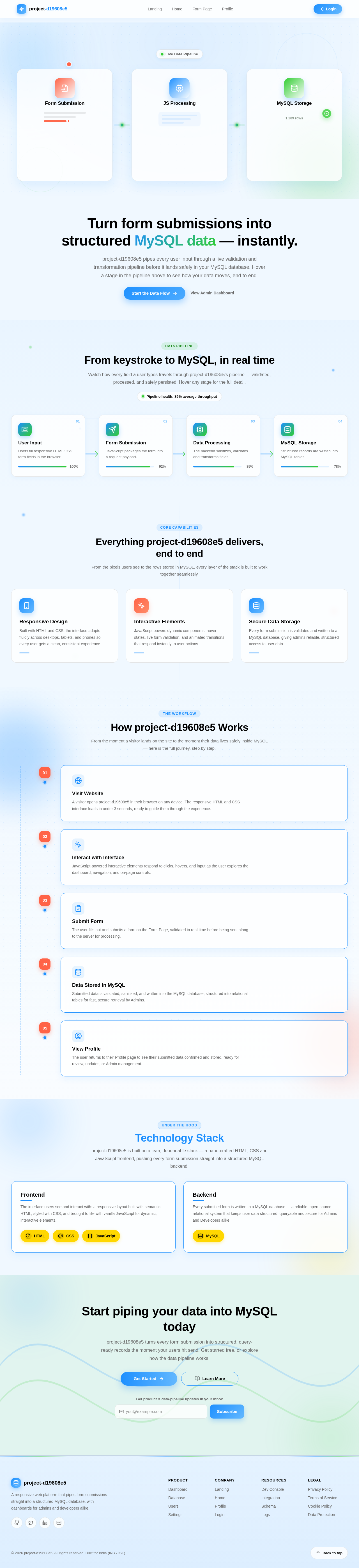 Landing design preview