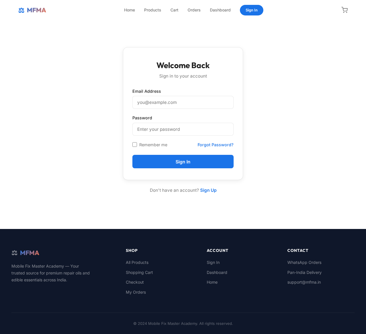 Login design preview