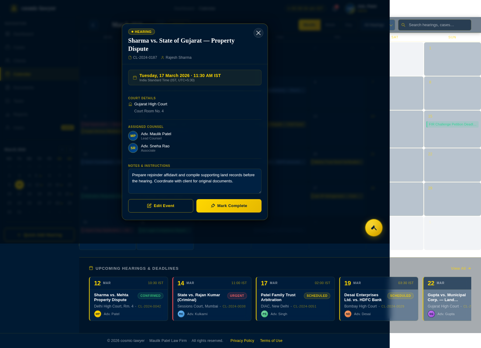 Calendar design preview