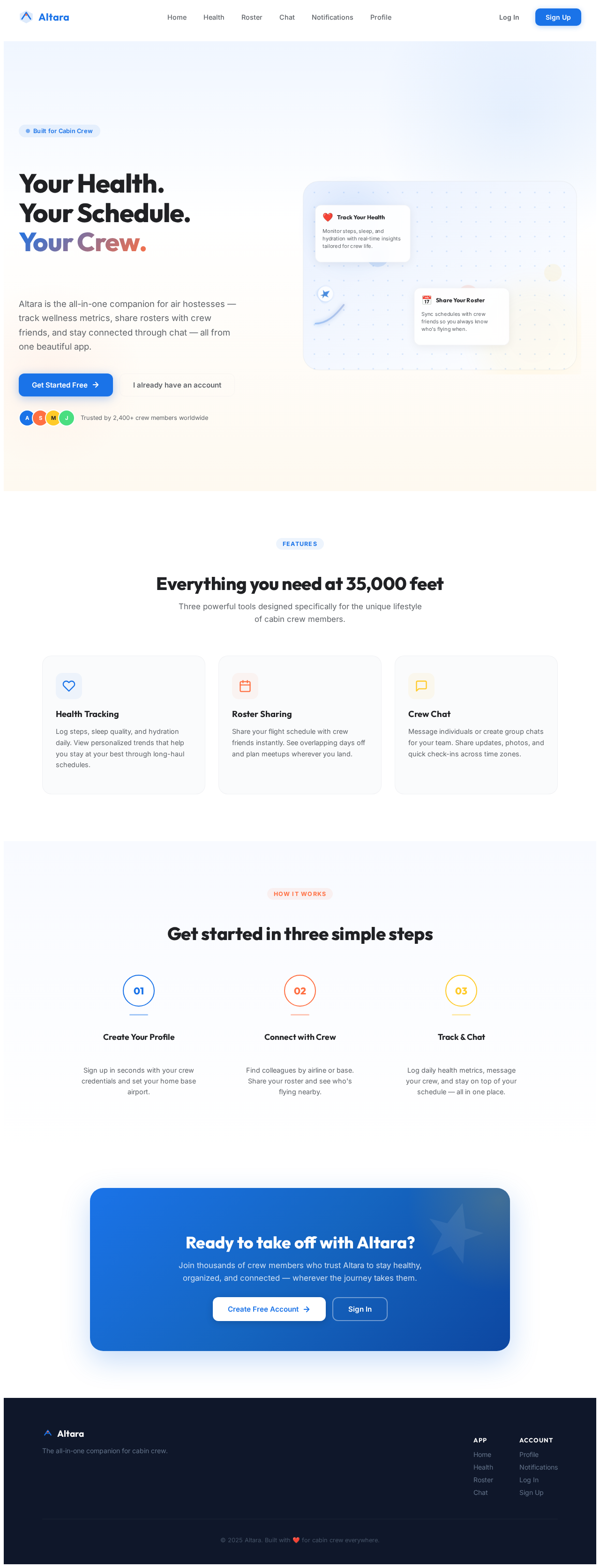 Landing design preview