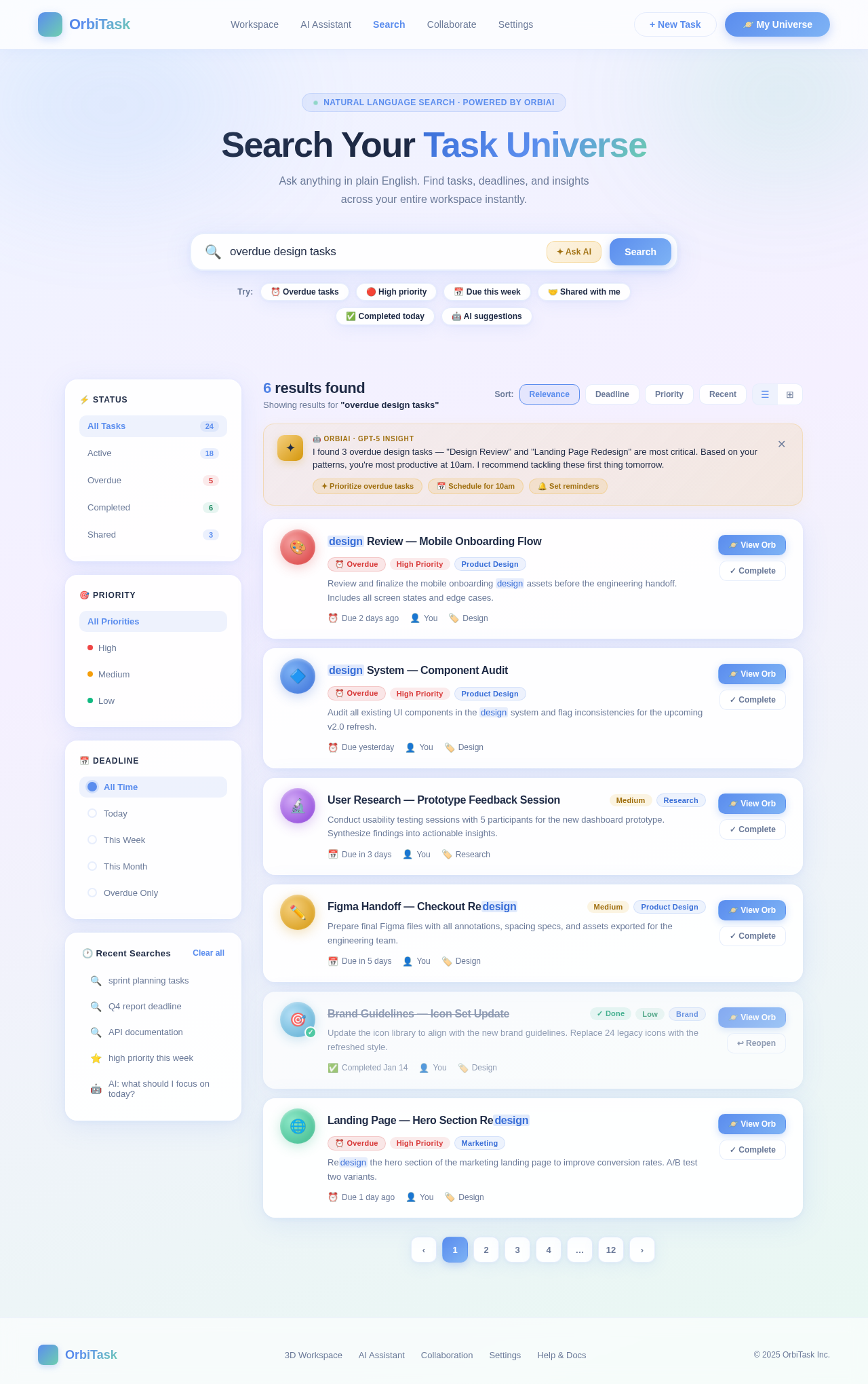 Search design preview