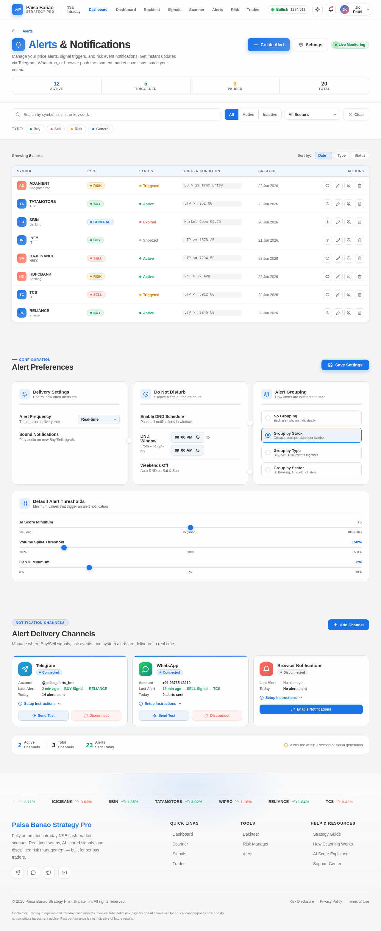 Alerts design preview