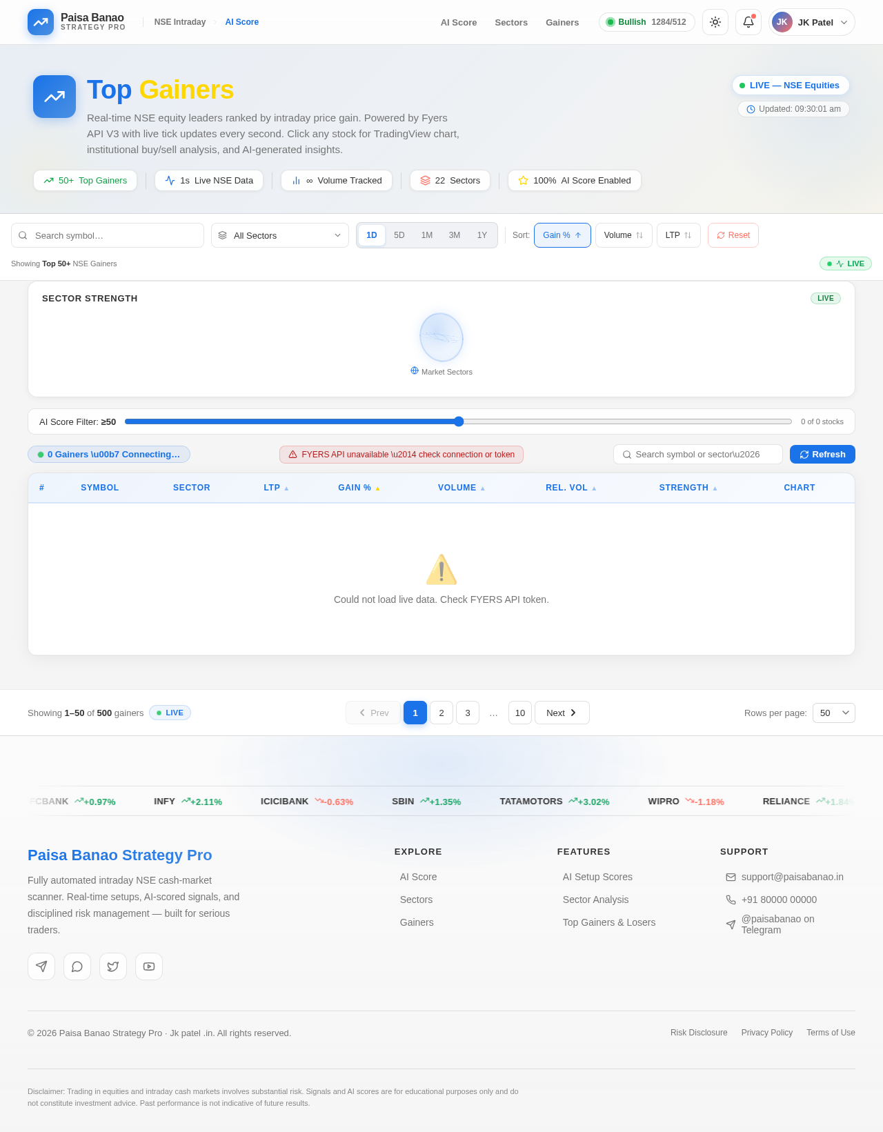 Gainers design preview