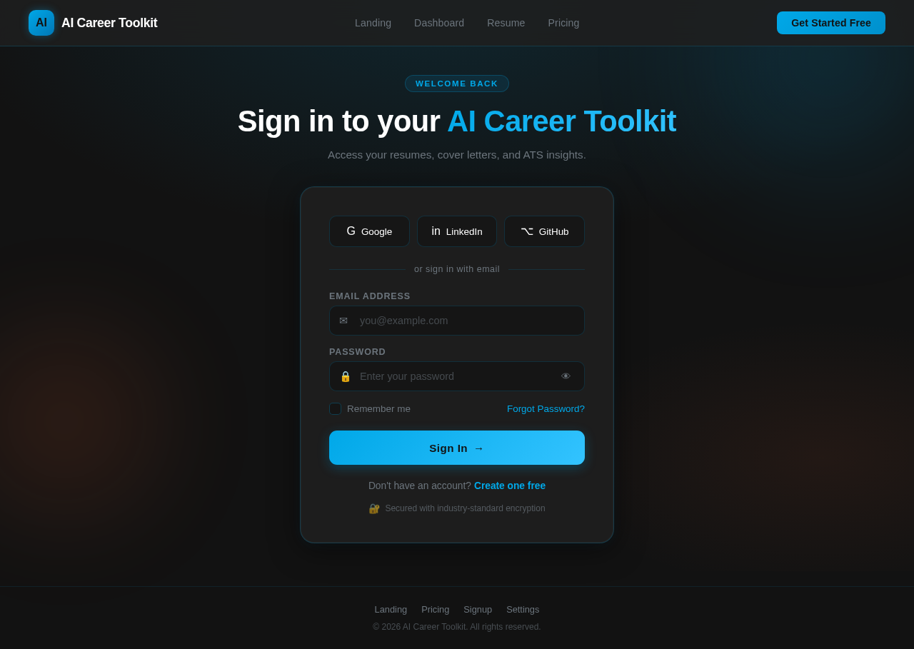 Login design preview