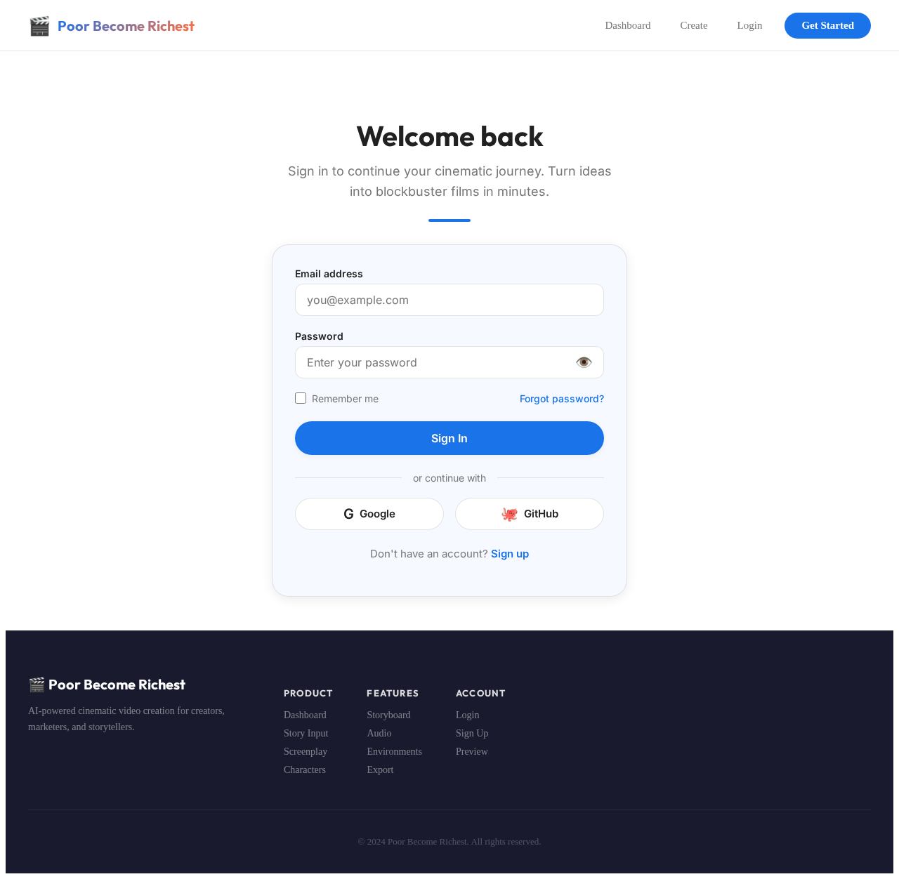Login design preview