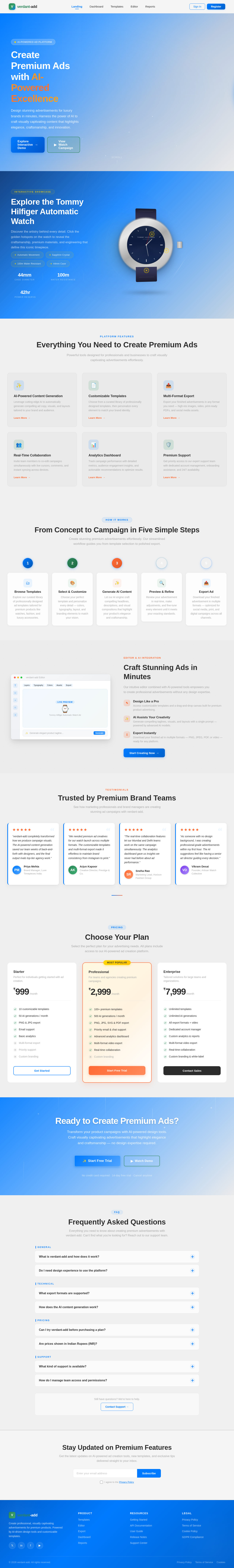 Landing design preview