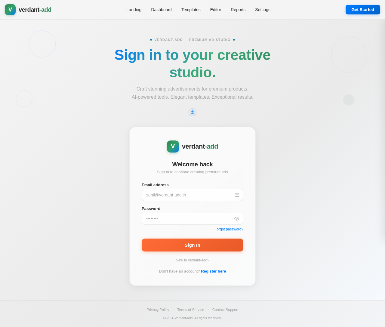 Login design preview