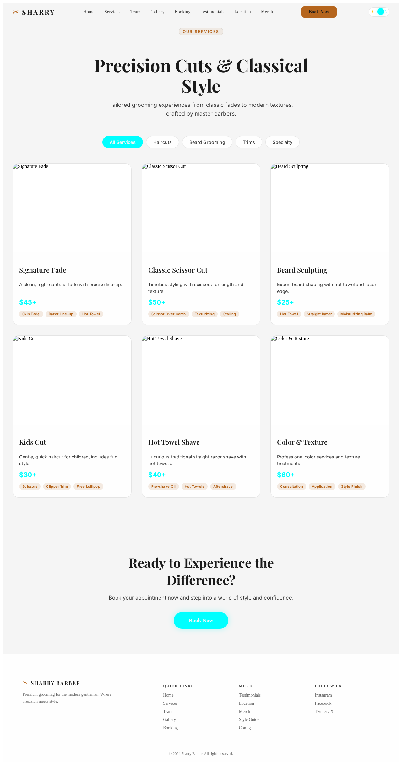 Services design preview