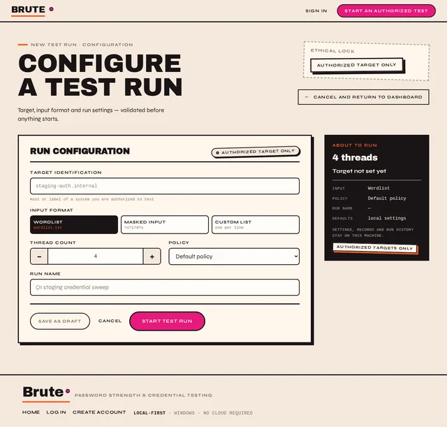 New Test Run